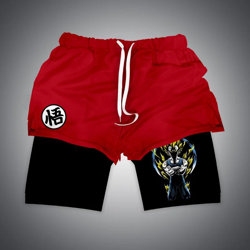 Power Up Your Workouts: Anime Gym Shorts with 3D Print Designs - shabanii